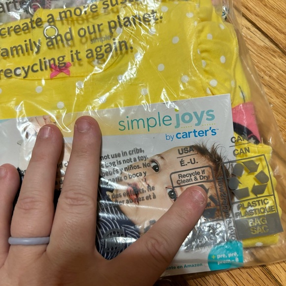 Brand New Simple Joy by Carters 3 Pack Romper, Sunsuit, and Dress Pack - Picture 4 of 7